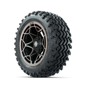 GTW® Nexus Black/Bronze 14 in Wheels with 23X10.00-14 Rogue  - 3/4 view