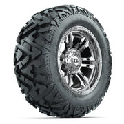GTW Shogun Chrome 14 in Wheels with 25x10-14 Barrage Mud Tires – Full Set