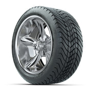 Set of (4) 14 in GTW Godfather Wheels with 225/30-14 Mamba S - 3/4 view