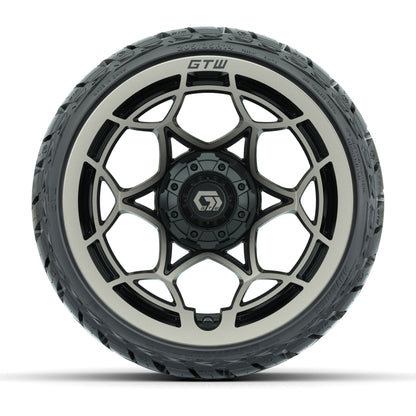GTW Nexus Gloss Black/Bronze 14 in Wheels with 205/35-R14 Ma - front view