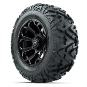 GTW Raven Matte Black/Ball Mill 14 in Wheels with 25x10-14 B - 3/4 view