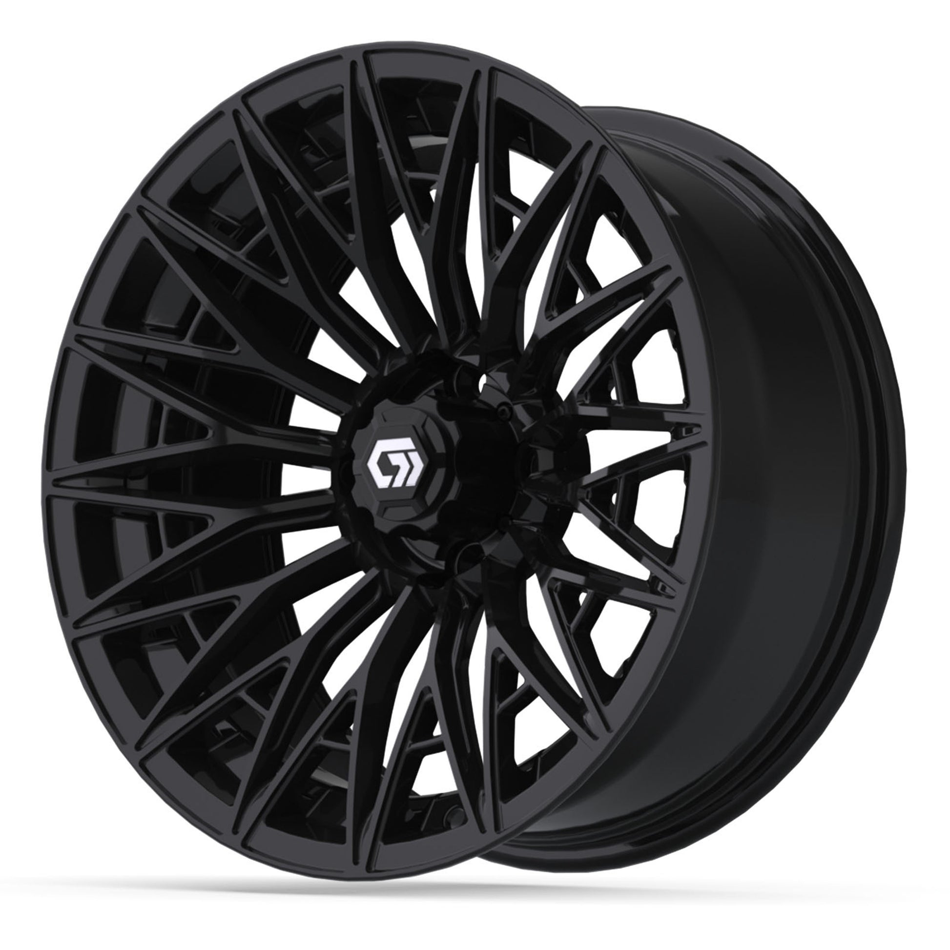 Blur 16 inch GTW golf cart wheel - Gloss Black