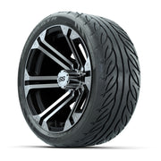 14" GTW Specter Machined/Black Wheels with Fusion GTR S - 3/4 view