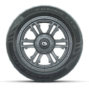 GTW® Shogun Gunmetal 14 in Wheels with 255/45-R14 Fusion GTR - front view
