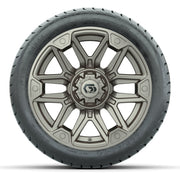 GTW Graffiti Bronze/Black 14 in Wheels with 225/30-14 Mamba  - front view