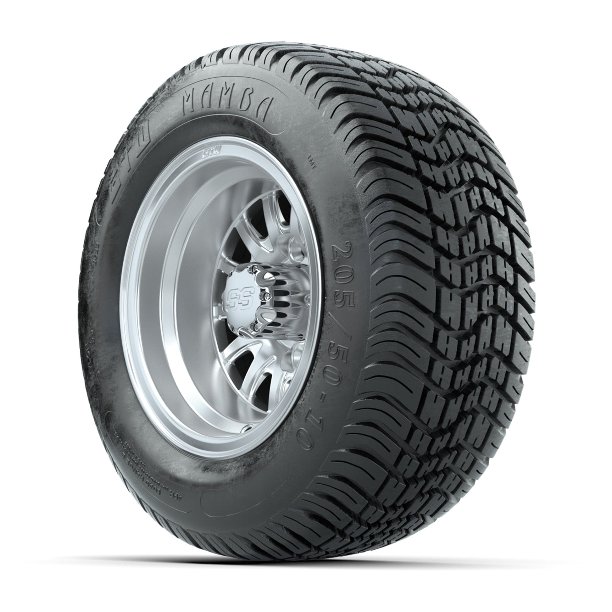 Set of (4) 10 in GTW Medusa Wheels with 205/50-10 GTW Mamba Street Tires