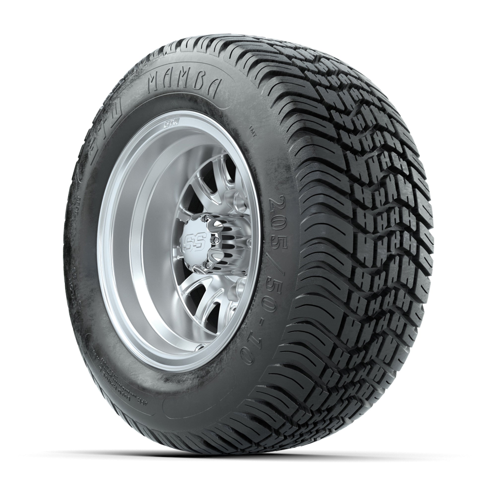 Set of (4) 10 in GTW Medusa Wheels with 205/50-10 GTW Mamba Street Tires