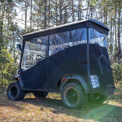 RedDot 4-Forward Seating with OEM Top 3-Sided Track Style Linen Enclosure for ICON & Epic E40FX Golf Carts