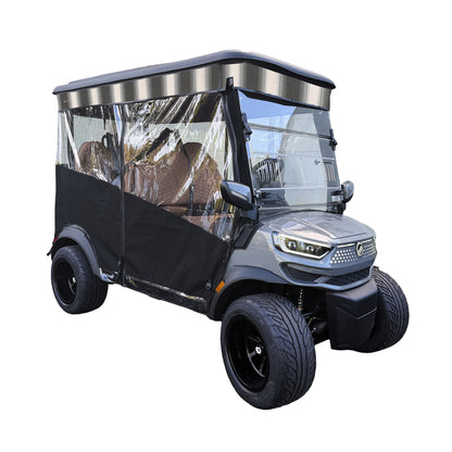 RedDot Black/Colonnade Stone Single Track Enclosure for MadJax® Ascent with 4-Forward Facing Seats