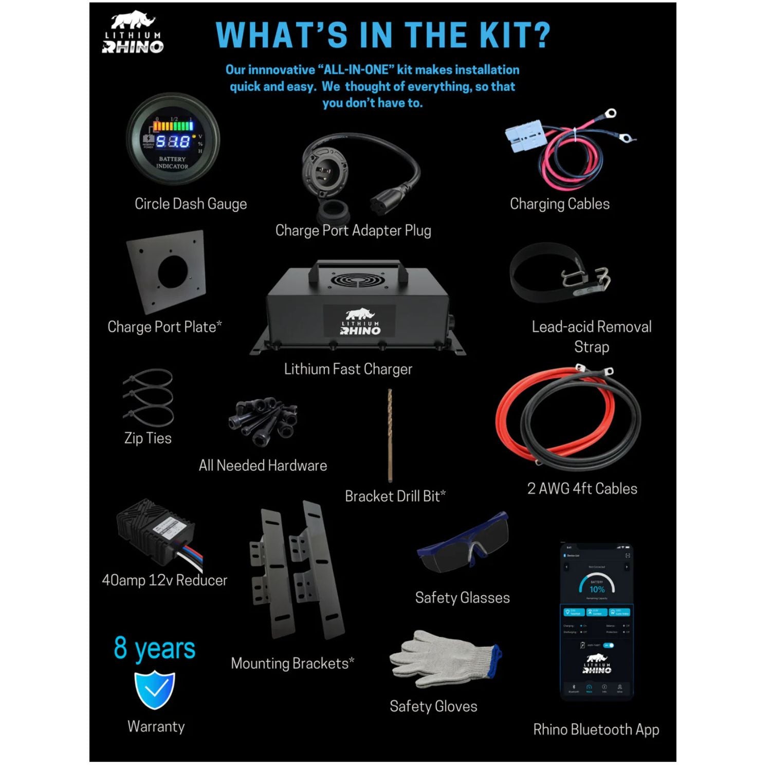 76V 105ah Lithium Conversion Kit