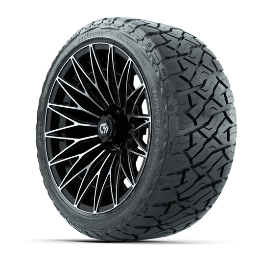 GTW Blur Black/Machined 16 in Wheels with 225/40-R16 Maverick Hybrid Tires – Full Set