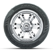 GTW® Shogun Chrome 14 in Wheels with 255/45-R14 Fusion GTR S - front view