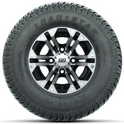 Set of (4) 10 in GTW Specter Wheels with 205/65-10 Kenda Load Star Tires