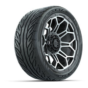 Set of (4) 14 in GTW Bravo Wheels with 205/40-R14 Fusion GTR Steel Belted Street Tires