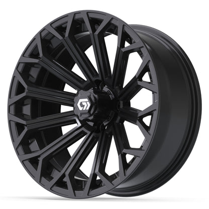 Phantom 16 inch GTW golf cart wheel - Gloss Black