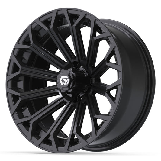 Phantom 16 inch GTW golf cart wheel - Gloss Black