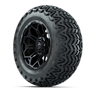 Set of (4) 14 in GTW Bravo Wheels with 23x10-14 GTW Predator - 3/4 view