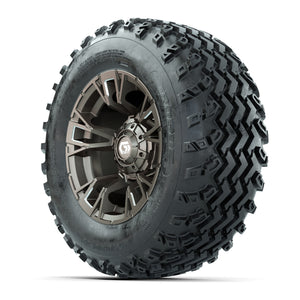 GTW® Vandal Bronze/Machined 12 in Wheels with 23X10.00-12 Rogue All-Terrain Tires – Full Set