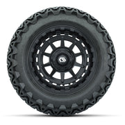 GTW® Barricade Gloss Black 14 in Wheels with 23x10-14 Predat - front view