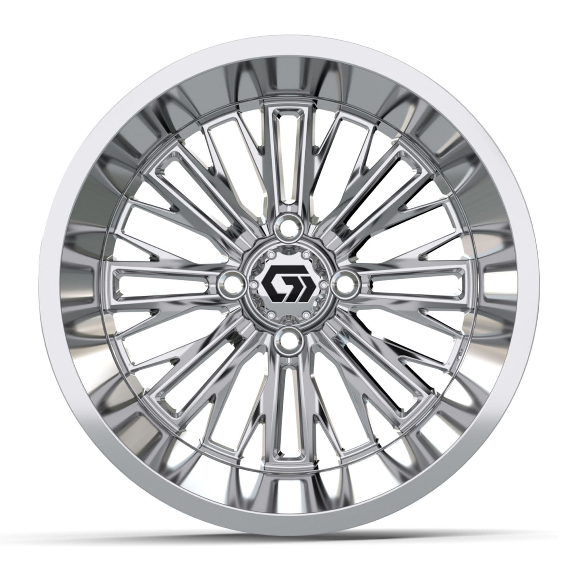 Viper Ultra-Wide 15 inch GTW golf cart wheel - Chrome