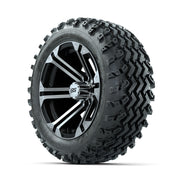 GTW Specter Machined/Black 14 in Wheels with 23x10.00-14 Rog - 3/4 view