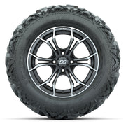 GTW Spyder Matte Gray/Machined 14 in Wheels with 25x10-14 Ba - front view