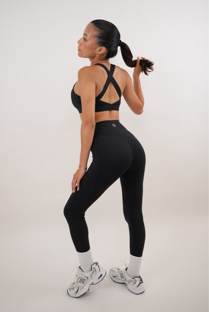 I Am Glowing Black Quick Dry Butter Soft Legging