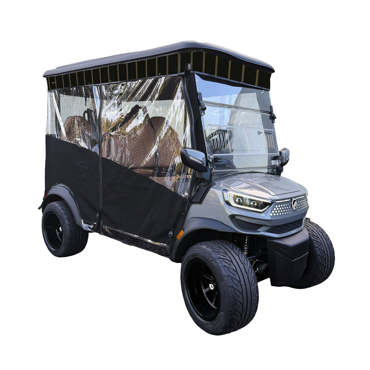 RedDot Black/Cooper Black Single Track Enclosure for MadJax® Ascent with 4-Forward Facing Seats