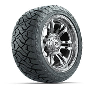 GTW Shogun Chrome 14 in Wheels with 23x10.00-R14 Maverick All-Terrain Tires – Full Set