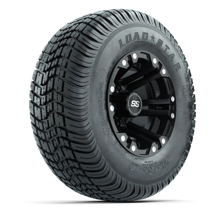 GTW Specter Matte Black 10 in Wheels with 205/65-10 Kenda Load Star Street Tires – Full Set