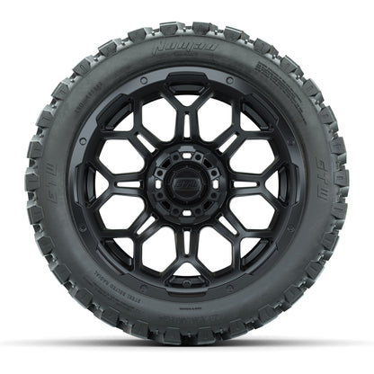 Set of (4) 14 in GTW Bravo Wheels with 23x10-14 GTW Nomad Al - front view