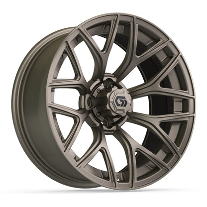 Monaco 16 inch GTW golf cart wheel - Matte Bronze