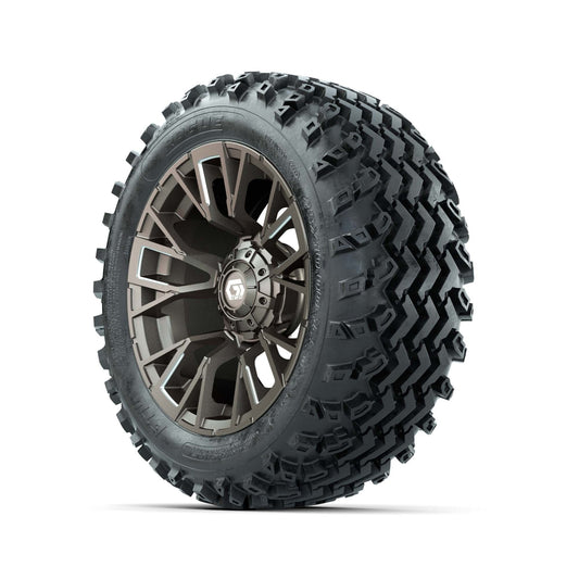 GTW® Vandal Bronze/Machined 14 in Wheels with 23X10.00-14 Ro - 3/4 view
