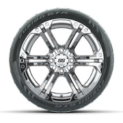 Set of (4) 14 in GTW Specter Wheels with 205/40-R14 Fusion G - front view