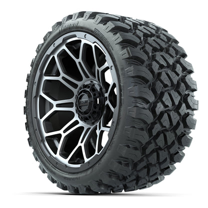 Set of (4) 15″ GTW Bravo Matte Gray Wheels with 23x10-R15 Nomad All-Terrain Tires