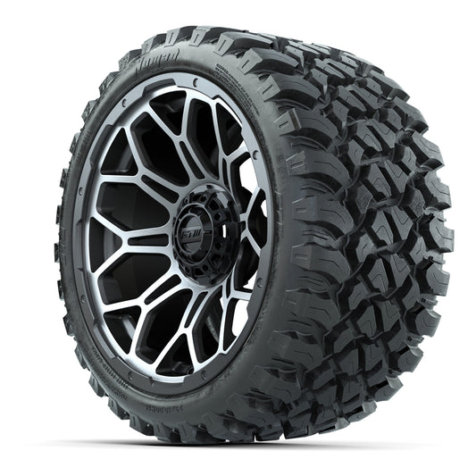 Set of (4) 15″ GTW Bravo Matte Gray Wheels with 23x10-R15 Nomad All-Terrain Tires