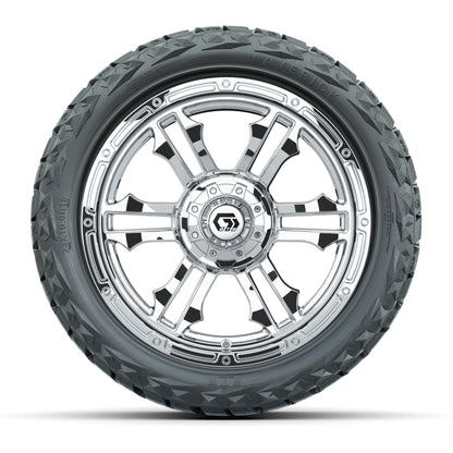 GTW Shogun Chrome 15 in Wheels with 23x10.00-R15 Maverick All-Terrain Tires – Full Set