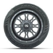 GTW® Volt Gunmetal 14 in Wheels with 255/45-R14 Fusion GTR S - front view