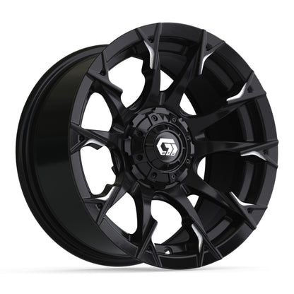 14″ GTW® Diablo Gloss Black with Machined Accents Wheel