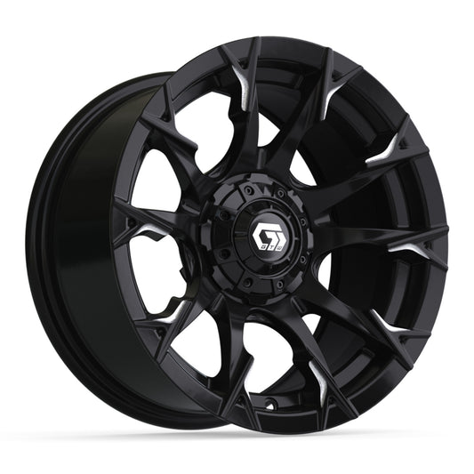14″ GTW® Diablo Gloss Black with Machined Accents Wheel