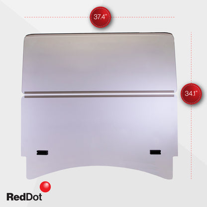 RedDot Club Car Precedent/Tempo/Onward Tinted 3/16" Folding Windshield (Years 2004-Up)