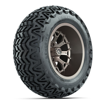 GTW Assault Matte Bronze 14 in Wheels with 23X10-14 Predator All-Terrain Tires – Full Set
