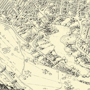Vintage Map of Toluca Lake Lakeside Golf Course, 1936