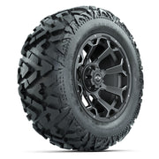 GTW Raven Matte Gray/Ball Mill 14 in Wheels with 25x10-14 Barrage Mud Tires – Full Set