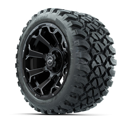 Set of (4) 14 in GTW Raven Wheels with 23x10-14 GTW Nomad Al - 3/4 view