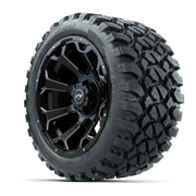 Set of (4) 14 in GTW Raven Wheels with 23x10-14 GTW Nomad Al - 3/4 view