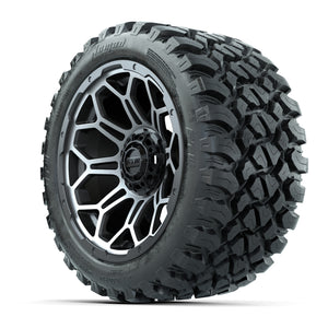 Set of (4) 14 in GTW Bravo Wheels with 23x10-14 GTW Nomad Al - 3/4 view