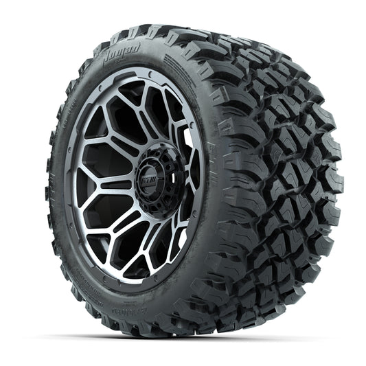 Set of (4) 14 in GTW Bravo Wheels with 23x10-14 GTW Nomad Al - 3/4 view
