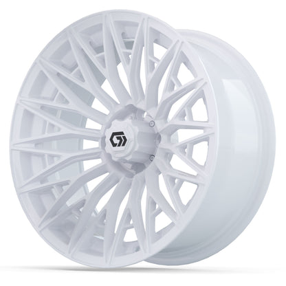 Blur 16 inch GTW golf cart wheel - Gloss White