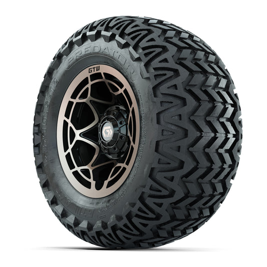 GTW® Nexus Black/Bronze 12 in Wheels with 23X10.5-12 Predator All-Terrain Tires – Full Set